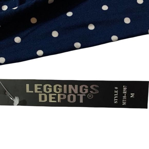 Leggings Depot Dot Print Maternity Leggings w/ Elastic Waist - Picture 6 of 7